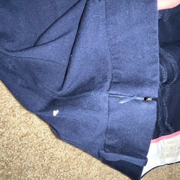 J.Crew size 8 navy straight leg pants 3/4 - Picture 3 of 6